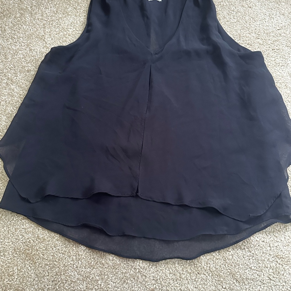 Chic Black V-Neck Tank Top